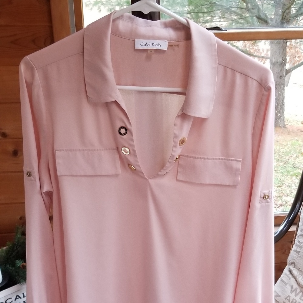 Blush colored Calvin Klein Blouse